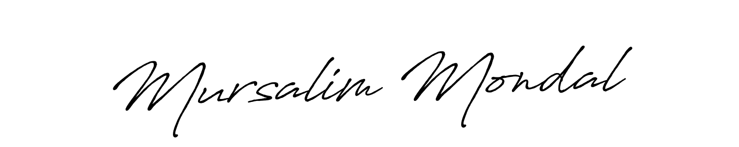 Also You can easily find your signature by using the search form. We will create Mursalim Mondal name handwritten signature images for you free of cost using Antro_Vectra_Bolder sign style. Mursalim Mondal signature style 7 images and pictures png