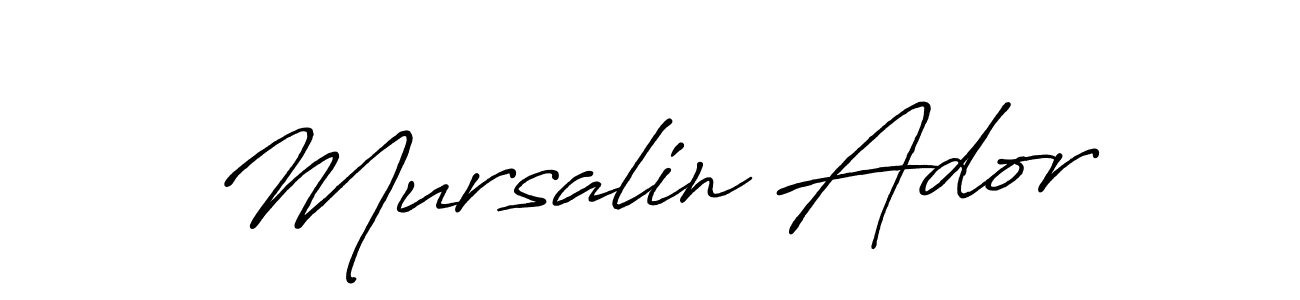 Make a beautiful signature design for name Mursalin Ador. Use this online signature maker to create a handwritten signature for free. Mursalin Ador signature style 7 images and pictures png
