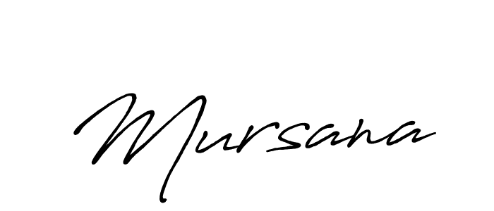 Design your own signature with our free online signature maker. With this signature software, you can create a handwritten (Antro_Vectra_Bolder) signature for name Mursana. Mursana signature style 7 images and pictures png