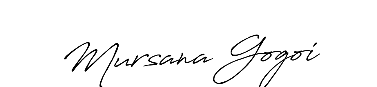 Make a short Mursana Gogoi signature style. Manage your documents anywhere anytime using Antro_Vectra_Bolder. Create and add eSignatures, submit forms, share and send files easily. Mursana Gogoi signature style 7 images and pictures png