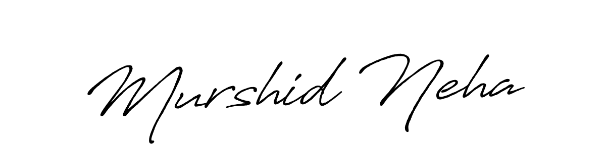 Also we have Murshid Neha name is the best signature style. Create professional handwritten signature collection using Antro_Vectra_Bolder autograph style. Murshid Neha signature style 7 images and pictures png
