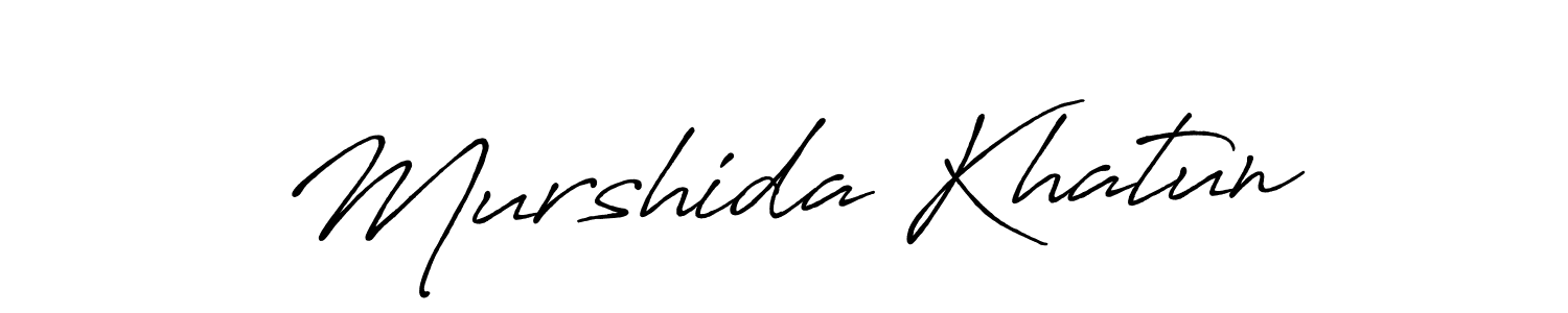 The best way (Antro_Vectra_Bolder) to make a short signature is to pick only two or three words in your name. The name Murshida Khatun include a total of six letters. For converting this name. Murshida Khatun signature style 7 images and pictures png