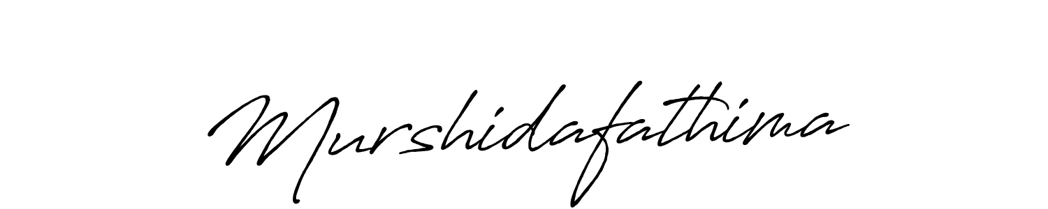 How to make Murshidafathima signature? Antro_Vectra_Bolder is a professional autograph style. Create handwritten signature for Murshidafathima name. Murshidafathima signature style 7 images and pictures png