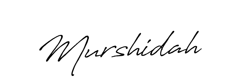 Design your own signature with our free online signature maker. With this signature software, you can create a handwritten (Antro_Vectra_Bolder) signature for name Murshidah. Murshidah signature style 7 images and pictures png