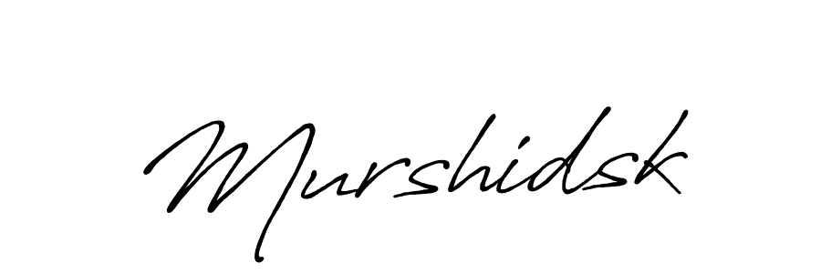 How to make Murshidsk signature? Antro_Vectra_Bolder is a professional autograph style. Create handwritten signature for Murshidsk name. Murshidsk signature style 7 images and pictures png