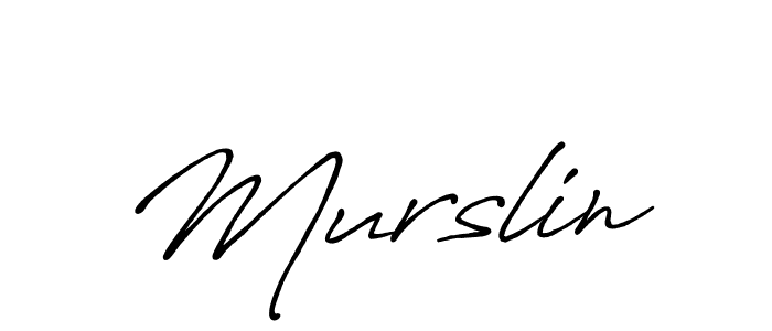 Murslin stylish signature style. Best Handwritten Sign (Antro_Vectra_Bolder) for my name. Handwritten Signature Collection Ideas for my name Murslin. Murslin signature style 7 images and pictures png