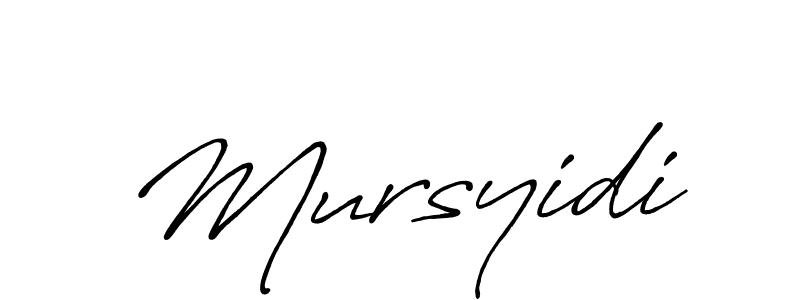 Similarly Antro_Vectra_Bolder is the best handwritten signature design. Signature creator online .You can use it as an online autograph creator for name Mursyidi. Mursyidi signature style 7 images and pictures png