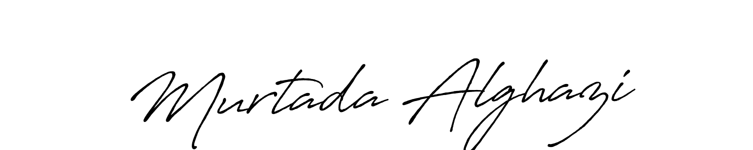 Make a beautiful signature design for name Murtada Alghazi. With this signature (Antro_Vectra_Bolder) style, you can create a handwritten signature for free. Murtada Alghazi signature style 7 images and pictures png