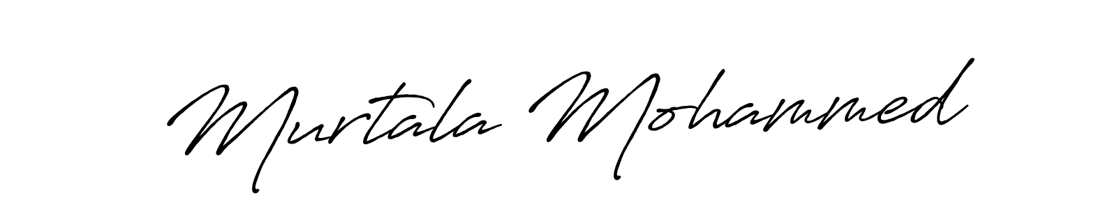 Create a beautiful signature design for name Murtala Mohammed. With this signature (Antro_Vectra_Bolder) fonts, you can make a handwritten signature for free. Murtala Mohammed signature style 7 images and pictures png