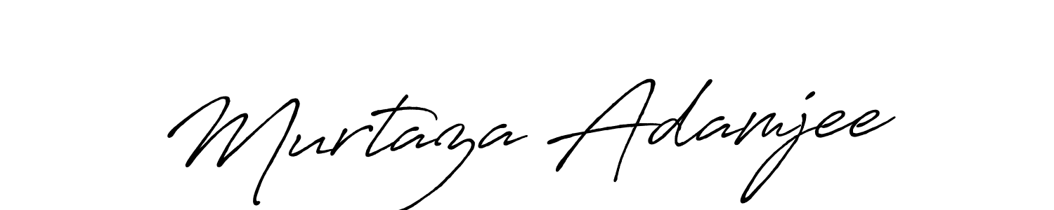 Also we have Murtaza Adamjee name is the best signature style. Create professional handwritten signature collection using Antro_Vectra_Bolder autograph style. Murtaza Adamjee signature style 7 images and pictures png