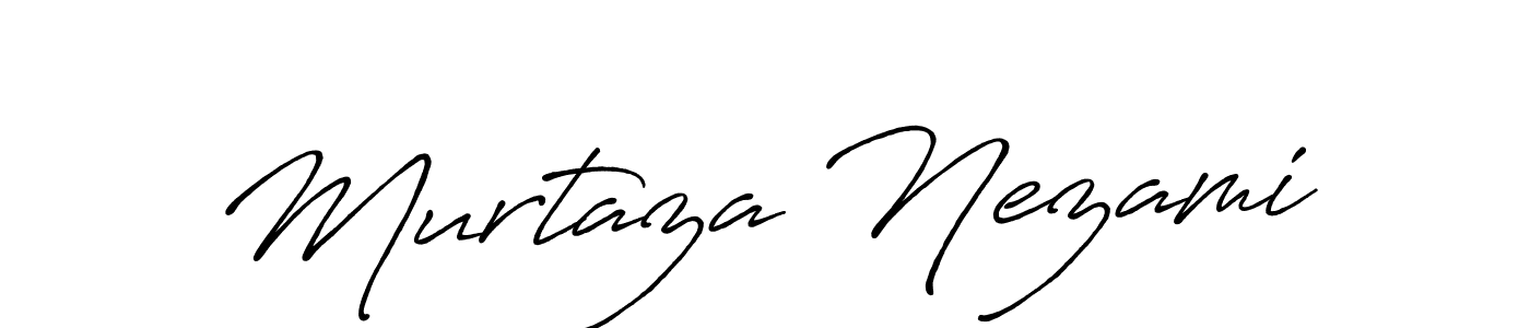 How to make Murtaza Nezami signature? Antro_Vectra_Bolder is a professional autograph style. Create handwritten signature for Murtaza Nezami name. Murtaza Nezami signature style 7 images and pictures png