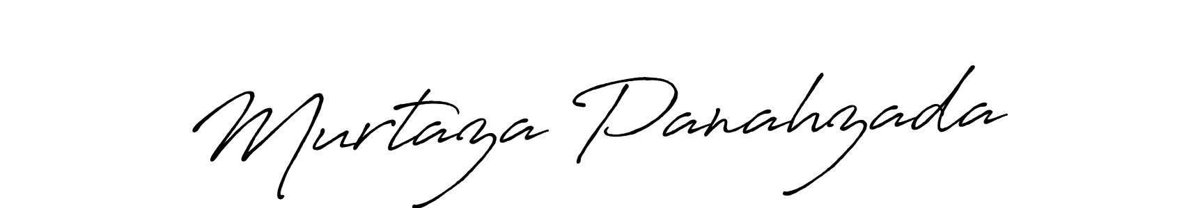 Make a beautiful signature design for name Murtaza Panahzada. With this signature (Antro_Vectra_Bolder) style, you can create a handwritten signature for free. Murtaza Panahzada signature style 7 images and pictures png