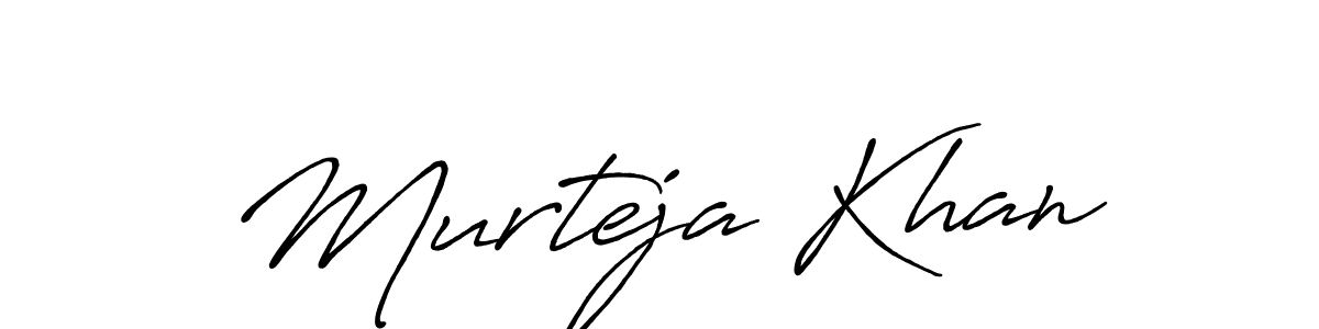 How to make Murteja Khan signature? Antro_Vectra_Bolder is a professional autograph style. Create handwritten signature for Murteja Khan name. Murteja Khan signature style 7 images and pictures png