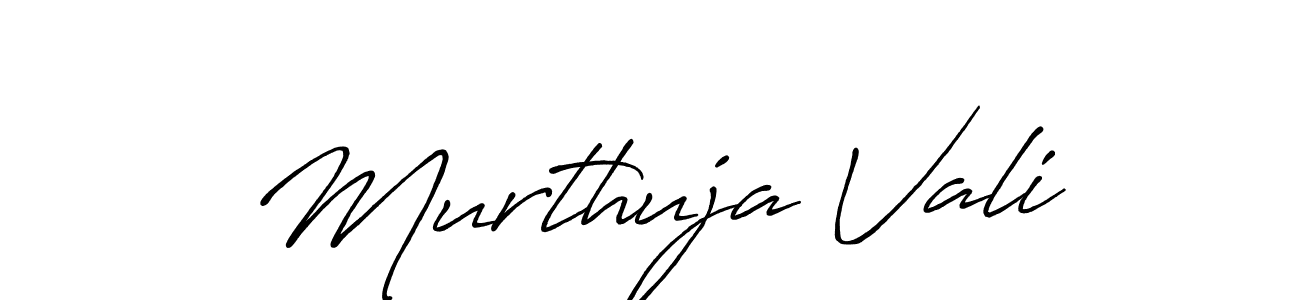 Make a beautiful signature design for name Murthuja Vali. With this signature (Antro_Vectra_Bolder) style, you can create a handwritten signature for free. Murthuja Vali signature style 7 images and pictures png