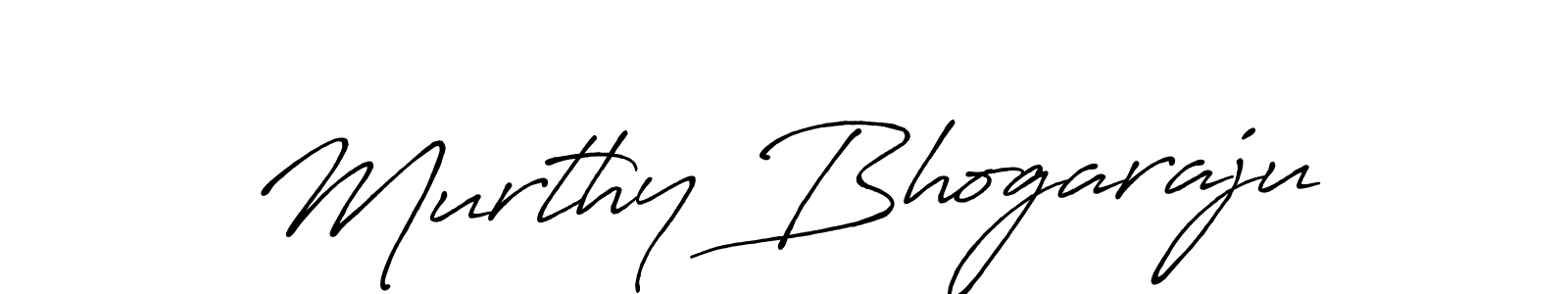 Make a beautiful signature design for name Murthy Bhogaraju. With this signature (Antro_Vectra_Bolder) style, you can create a handwritten signature for free. Murthy Bhogaraju signature style 7 images and pictures png