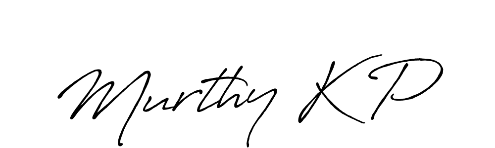 How to make Murthy K P name signature. Use Antro_Vectra_Bolder style for creating short signs online. This is the latest handwritten sign. Murthy K P signature style 7 images and pictures png