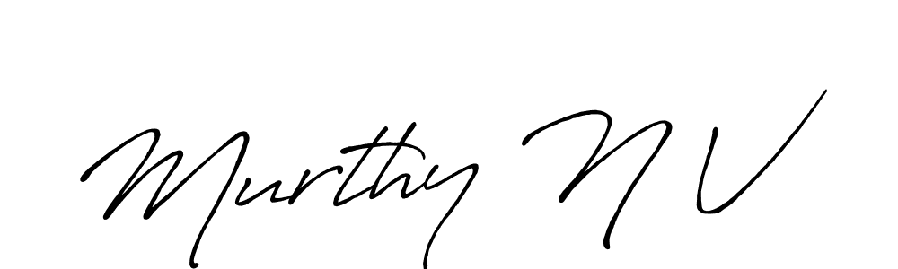 It looks lik you need a new signature style for name Murthy N V. Design unique handwritten (Antro_Vectra_Bolder) signature with our free signature maker in just a few clicks. Murthy N V signature style 7 images and pictures png