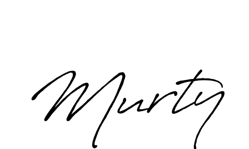 You should practise on your own different ways (Antro_Vectra_Bolder) to write your name (Murty) in signature. don't let someone else do it for you. Murty signature style 7 images and pictures png