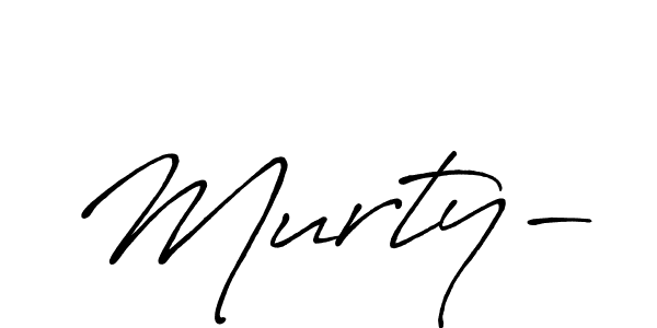 Similarly Antro_Vectra_Bolder is the best handwritten signature design. Signature creator online .You can use it as an online autograph creator for name Murty-. Murty- signature style 7 images and pictures png