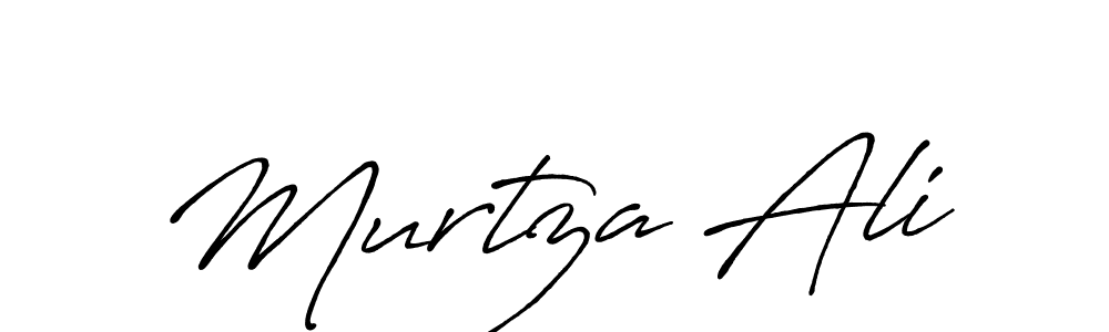Design your own signature with our free online signature maker. With this signature software, you can create a handwritten (Antro_Vectra_Bolder) signature for name Murtza Ali. Murtza Ali signature style 7 images and pictures png