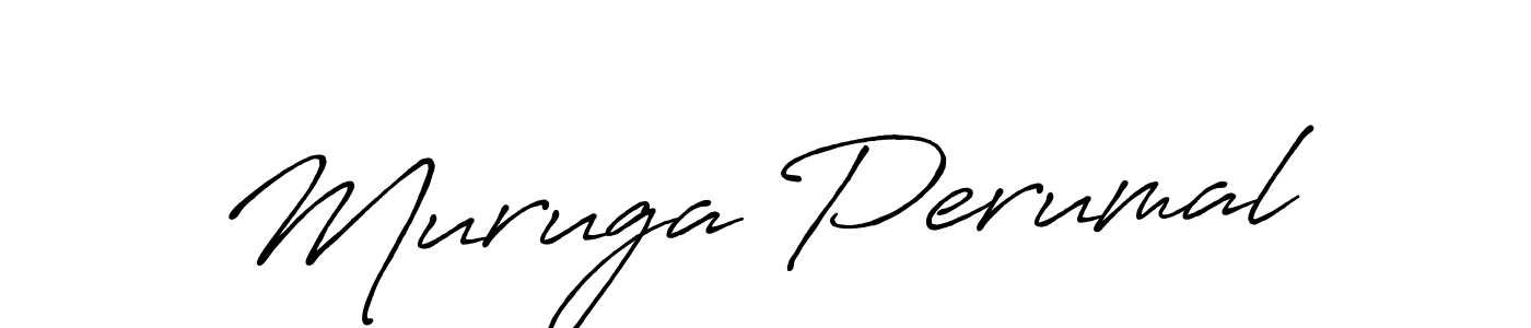 Use a signature maker to create a handwritten signature online. With this signature software, you can design (Antro_Vectra_Bolder) your own signature for name Muruga Perumal. Muruga Perumal signature style 7 images and pictures png