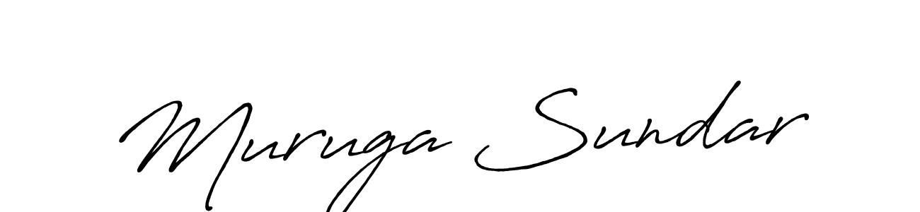 Also we have Muruga Sundar name is the best signature style. Create professional handwritten signature collection using Antro_Vectra_Bolder autograph style. Muruga Sundar signature style 7 images and pictures png