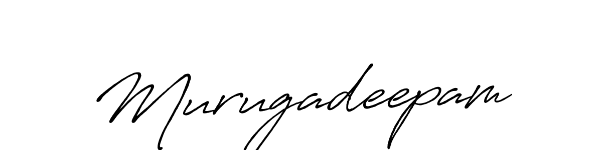 Make a beautiful signature design for name Murugadeepam. With this signature (Antro_Vectra_Bolder) style, you can create a handwritten signature for free. Murugadeepam signature style 7 images and pictures png