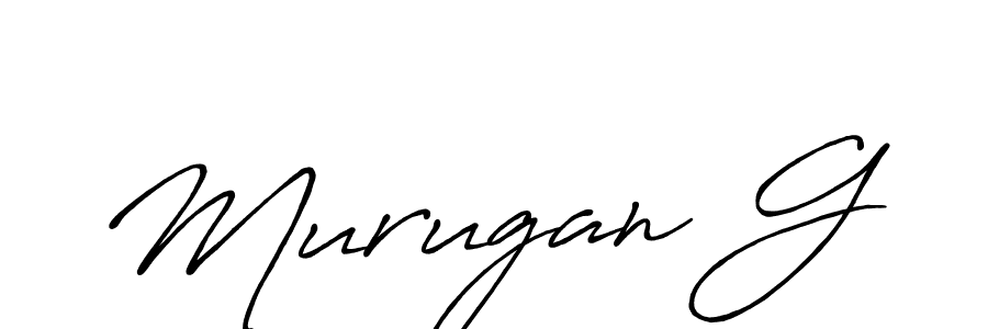 if you are searching for the best signature style for your name Murugan G. so please give up your signature search. here we have designed multiple signature styles  using Antro_Vectra_Bolder. Murugan G signature style 7 images and pictures png