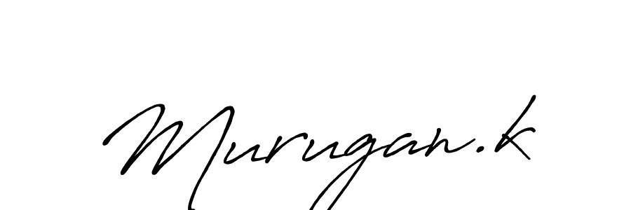You should practise on your own different ways (Antro_Vectra_Bolder) to write your name (Murugan.k) in signature. don't let someone else do it for you. Murugan.k signature style 7 images and pictures png