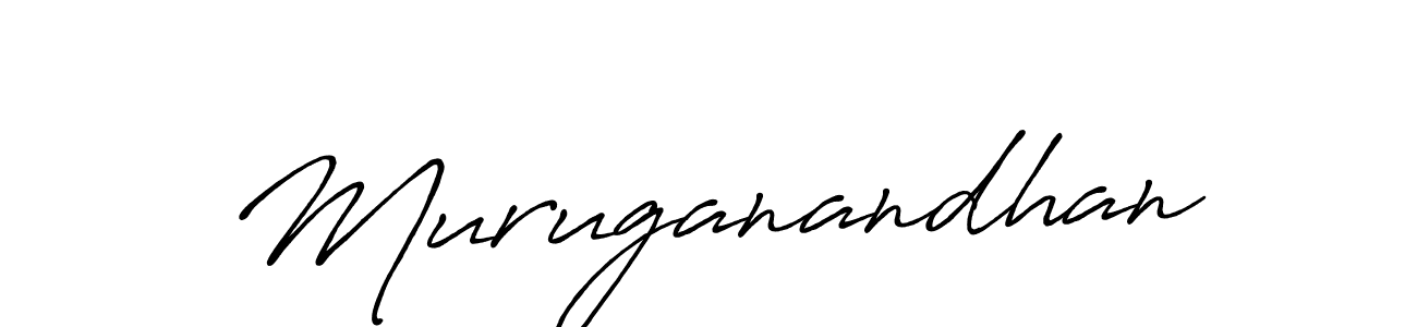 Use a signature maker to create a handwritten signature online. With this signature software, you can design (Antro_Vectra_Bolder) your own signature for name Muruganandhan. Muruganandhan signature style 7 images and pictures png