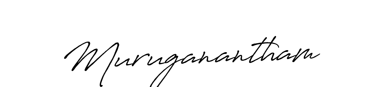 Design your own signature with our free online signature maker. With this signature software, you can create a handwritten (Antro_Vectra_Bolder) signature for name Muruganantham. Muruganantham signature style 7 images and pictures png