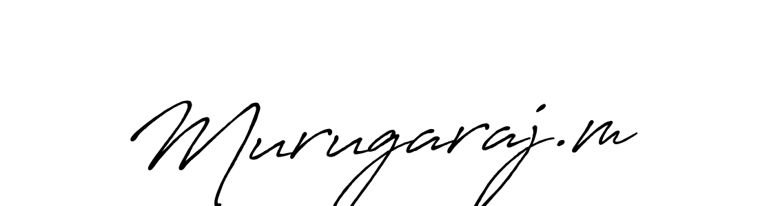 Create a beautiful signature design for name Murugaraj.m. With this signature (Antro_Vectra_Bolder) fonts, you can make a handwritten signature for free. Murugaraj.m signature style 7 images and pictures png