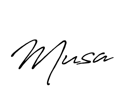 Use a signature maker to create a handwritten signature online. With this signature software, you can design (Antro_Vectra_Bolder) your own signature for name Musa. Musa signature style 7 images and pictures png