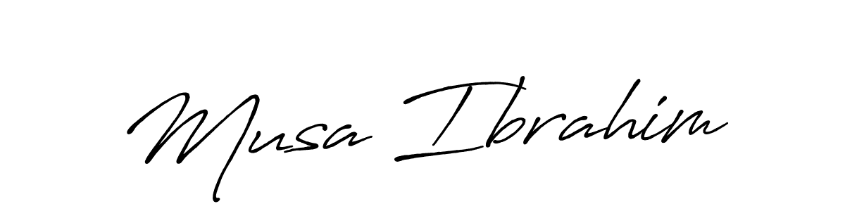 It looks lik you need a new signature style for name Musa Ibrahim. Design unique handwritten (Antro_Vectra_Bolder) signature with our free signature maker in just a few clicks. Musa Ibrahim signature style 7 images and pictures png