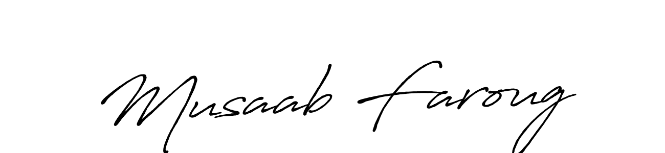 How to make Musaab Faroug signature? Antro_Vectra_Bolder is a professional autograph style. Create handwritten signature for Musaab Faroug name. Musaab Faroug signature style 7 images and pictures png