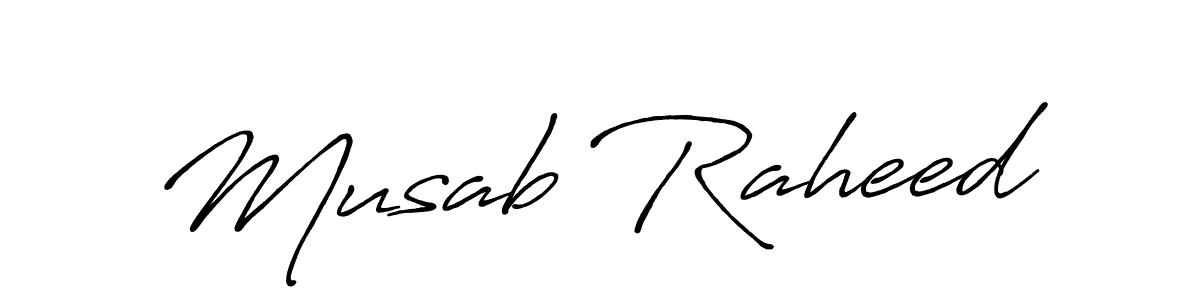 How to make Musab Raheed signature? Antro_Vectra_Bolder is a professional autograph style. Create handwritten signature for Musab Raheed name. Musab Raheed signature style 7 images and pictures png