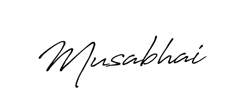 Musabhai stylish signature style. Best Handwritten Sign (Antro_Vectra_Bolder) for my name. Handwritten Signature Collection Ideas for my name Musabhai. Musabhai signature style 7 images and pictures png