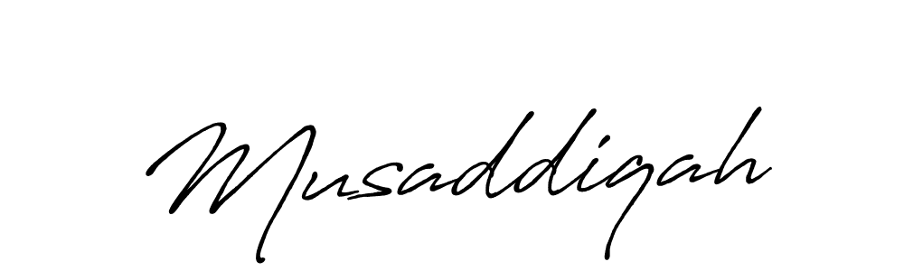 How to Draw Musaddiqah signature style? Antro_Vectra_Bolder is a latest design signature styles for name Musaddiqah. Musaddiqah signature style 7 images and pictures png