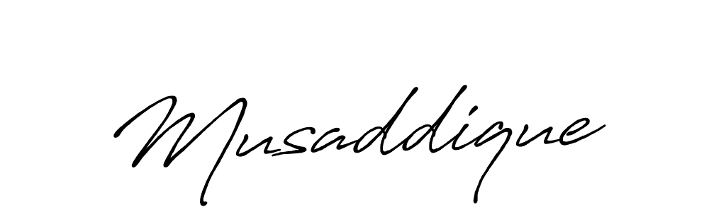 It looks lik you need a new signature style for name Musaddique. Design unique handwritten (Antro_Vectra_Bolder) signature with our free signature maker in just a few clicks. Musaddique signature style 7 images and pictures png