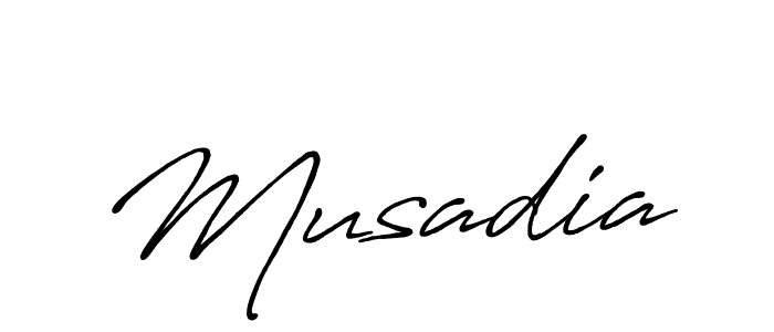 It looks lik you need a new signature style for name Musadia. Design unique handwritten (Antro_Vectra_Bolder) signature with our free signature maker in just a few clicks. Musadia signature style 7 images and pictures png