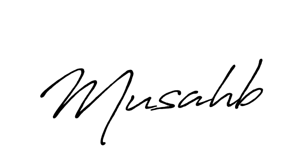 Make a beautiful signature design for name Musahb. With this signature (Antro_Vectra_Bolder) style, you can create a handwritten signature for free. Musahb signature style 7 images and pictures png