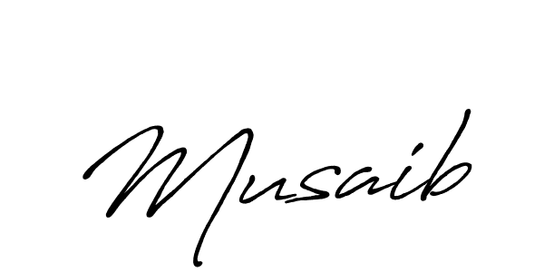 Make a beautiful signature design for name Musaib. With this signature (Antro_Vectra_Bolder) style, you can create a handwritten signature for free. Musaib signature style 7 images and pictures png
