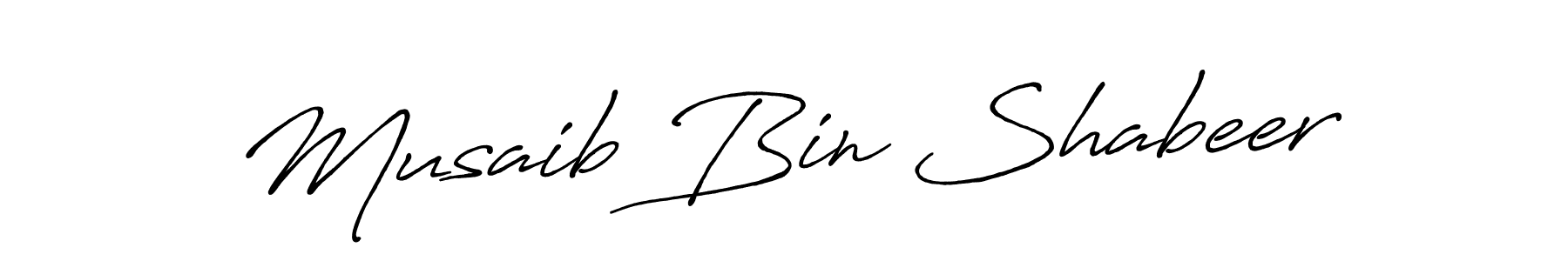 Make a short Musaib Bin Shabeer signature style. Manage your documents anywhere anytime using Antro_Vectra_Bolder. Create and add eSignatures, submit forms, share and send files easily. Musaib Bin Shabeer signature style 7 images and pictures png