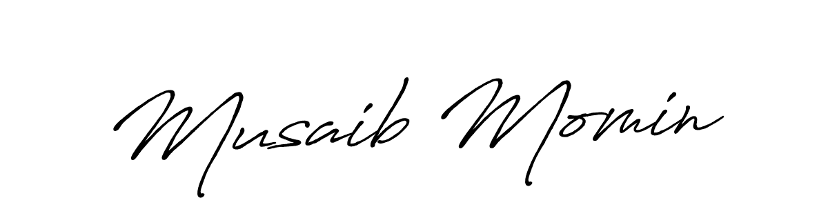 The best way (Antro_Vectra_Bolder) to make a short signature is to pick only two or three words in your name. The name Musaib Momin include a total of six letters. For converting this name. Musaib Momin signature style 7 images and pictures png