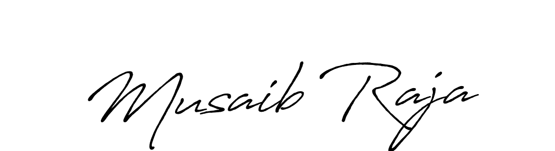 Design your own signature with our free online signature maker. With this signature software, you can create a handwritten (Antro_Vectra_Bolder) signature for name Musaib Raja. Musaib Raja signature style 7 images and pictures png