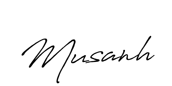 Make a beautiful signature design for name Musanh. With this signature (Antro_Vectra_Bolder) style, you can create a handwritten signature for free. Musanh signature style 7 images and pictures png