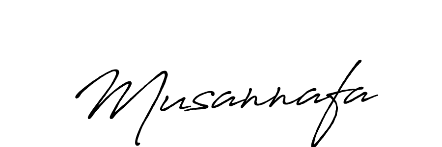 How to make Musannafa signature? Antro_Vectra_Bolder is a professional autograph style. Create handwritten signature for Musannafa name. Musannafa signature style 7 images and pictures png