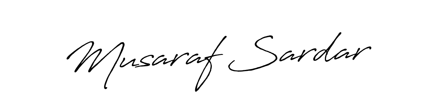 Create a beautiful signature design for name Musaraf Sardar. With this signature (Antro_Vectra_Bolder) fonts, you can make a handwritten signature for free. Musaraf Sardar signature style 7 images and pictures png