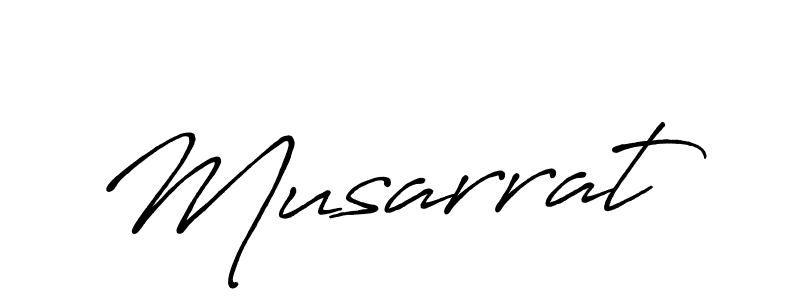 Create a beautiful signature design for name Musarrat. With this signature (Antro_Vectra_Bolder) fonts, you can make a handwritten signature for free. Musarrat signature style 7 images and pictures png