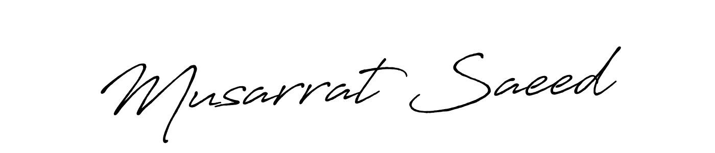 It looks lik you need a new signature style for name Musarrat Saeed. Design unique handwritten (Antro_Vectra_Bolder) signature with our free signature maker in just a few clicks. Musarrat Saeed signature style 7 images and pictures png